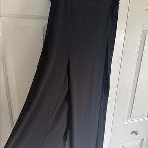 Palazzo pants black slit up side